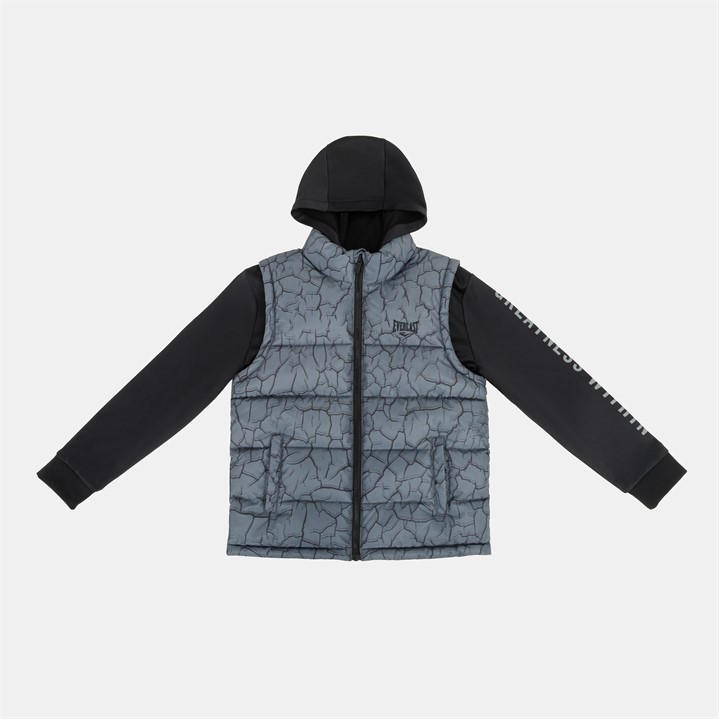 Everlast Boys Grey Hybrid Jacket in Size 13 - 14 Years, Sports Direct