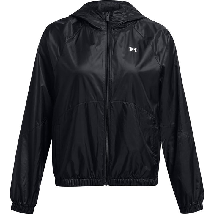 Under Armour Women's Black Ua Rival Sport Windbreak Jkt Windbreaker in Size 14, Sports Direct