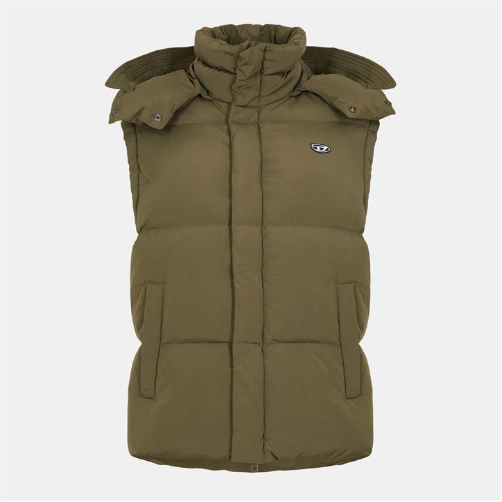 Diesel Men' Green Toggle Closure Duffle Coat in Size S, Sports Direct