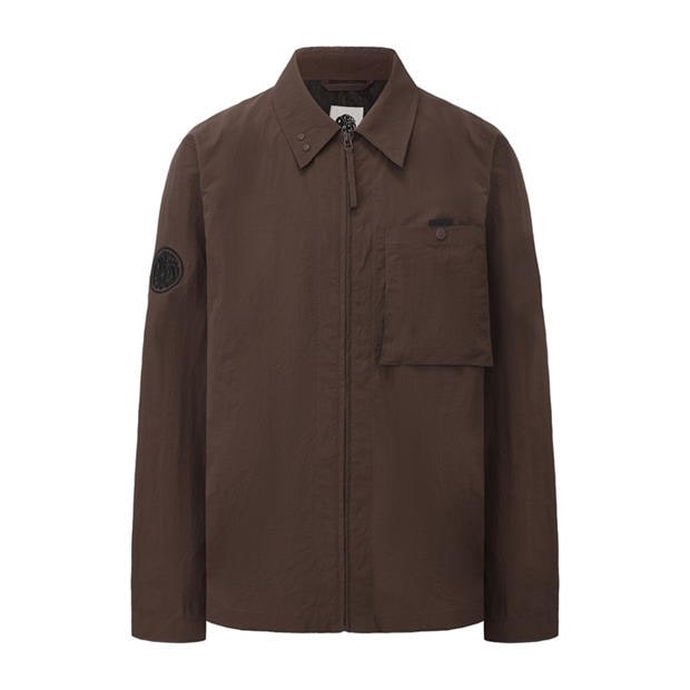 Brown - Pretty Green - Heaton Overshirt Mens