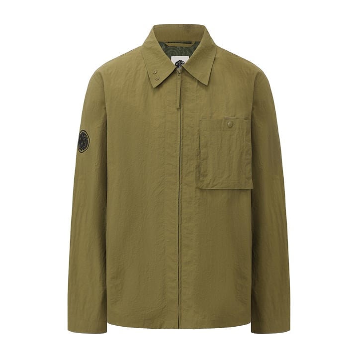 Pretty Green Men's Green Pretty Heaton Overshirt in Size L, Sports Direct