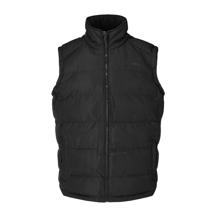 Slazenger Men's Black Padded Gilet in Size 3XL, Sports Direct