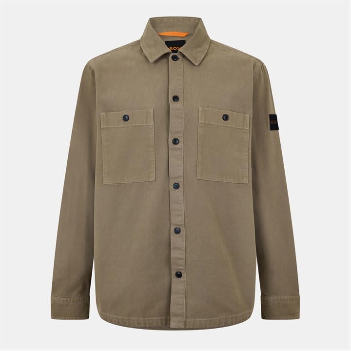 Boss Men's Brown Locky Overshirt in Size M, Sports Direct