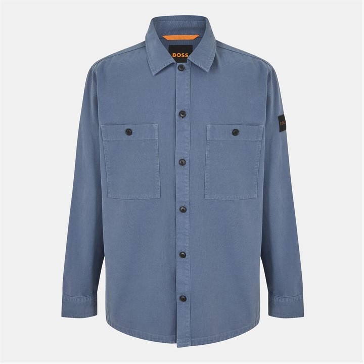 Boss Men's Blue Locky Overshirt in Size M, Sports Direct
