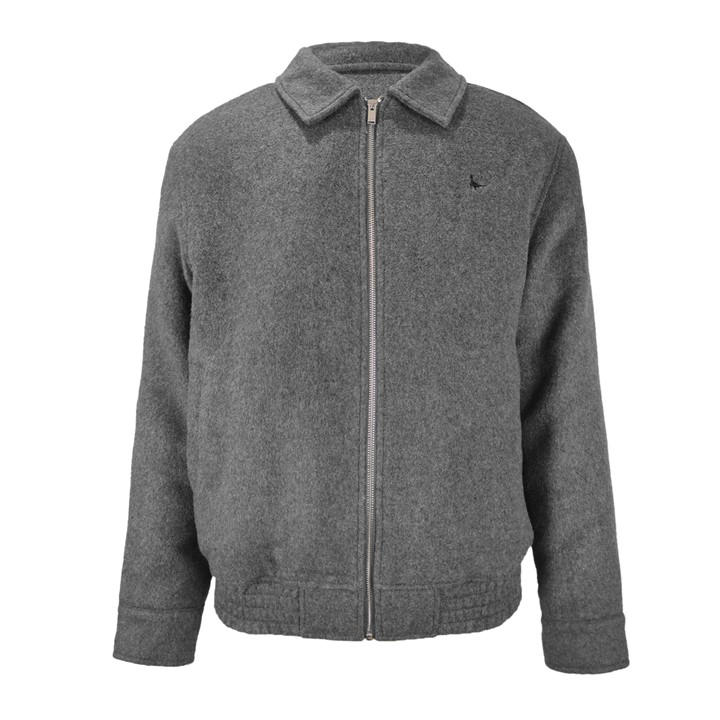 Jack Wills Men' Grey York Wool Long Sleeve Bomber Jacket in Size S, Sports Direct