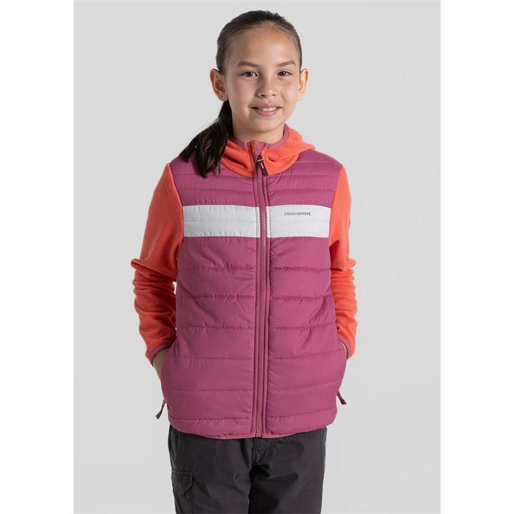 Craghoppers  Kids Pink ' Arklow Hybrid Jacket in Size 11 - 12 Years, Sports Direct