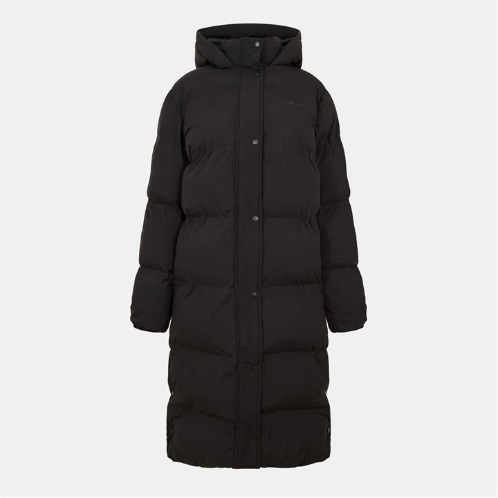 Everlast Women's Black Waterproof Windproof Hooded Long Sleeve Short Puffer Jacket in Size 12, Sports Direct