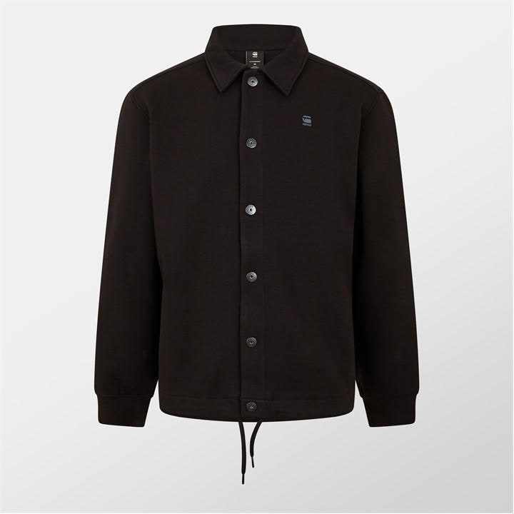 G Star Men's Black Cotton Long Sleeve Coach Jacket in Size L, Sports Direct
