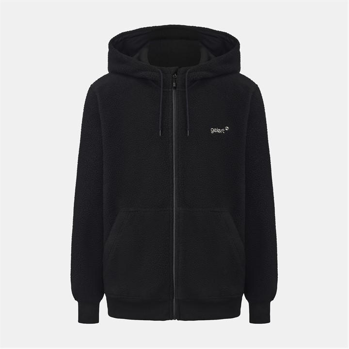 Gelert Men' Black Sherpa Jacket Hoodie in Size S, Sports Direct