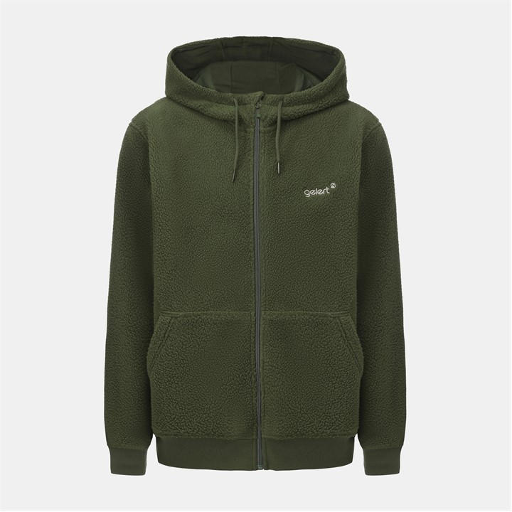Gelert Men' Green Sherpa Jacket Hoodie in Size S, Sports Direct