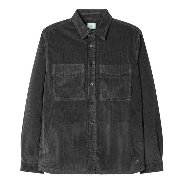 Ps Paul Smith Men's Grey Cord Pocket Overshirt in Size 2XL, Sports Direct