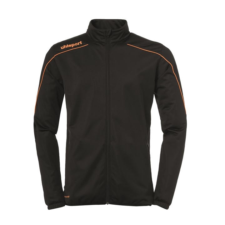 Uhlsport Men's Black Stream 22 Classic Moisture-Wicking Performance Training Jacket in Size XL, Sports Direct