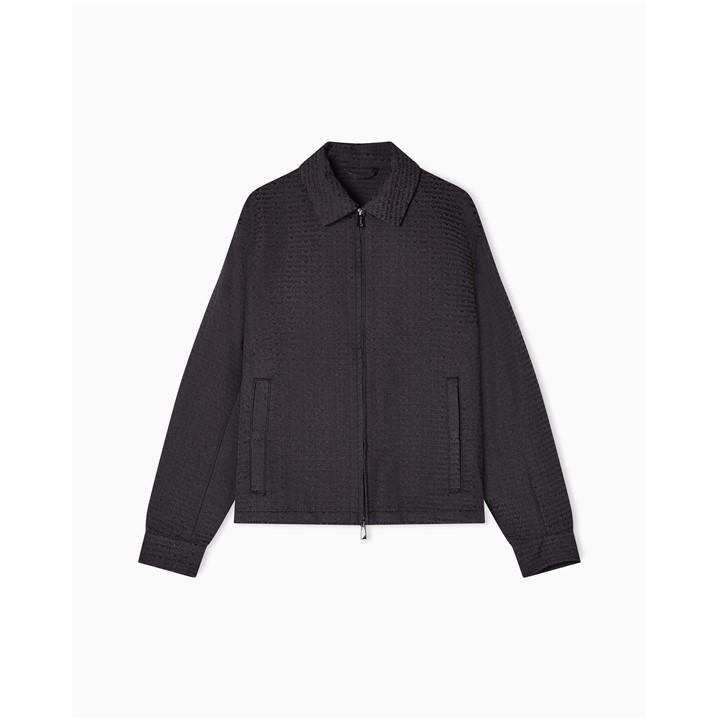 Emporio Armani Men's Black Blouson Jacket in Size M, Sports Direct