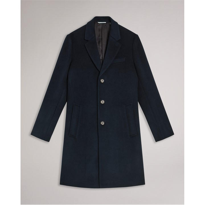 Ted Baker Men's Blue City Overcoat in Size M, Sports Direct