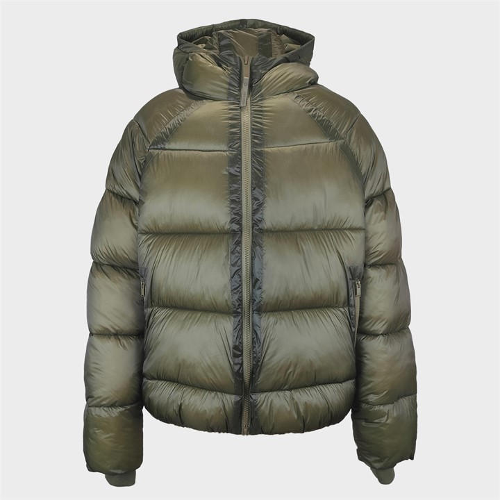 Jack Wills Men's Khaki Harley Water And Wind Resistant Short Puffer Jacket - L - Image 4