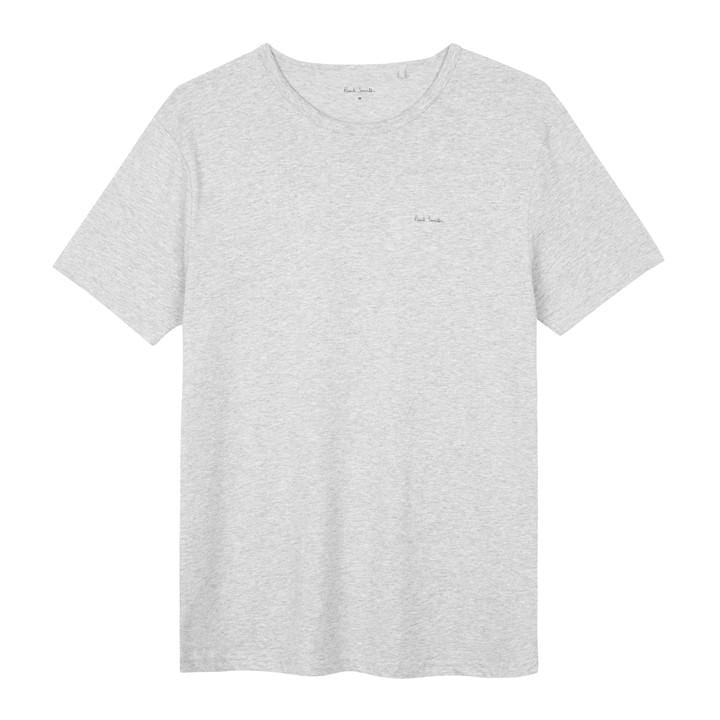 Paul Smith Men's Grey Regular Fit Chest Logo T-Shirt