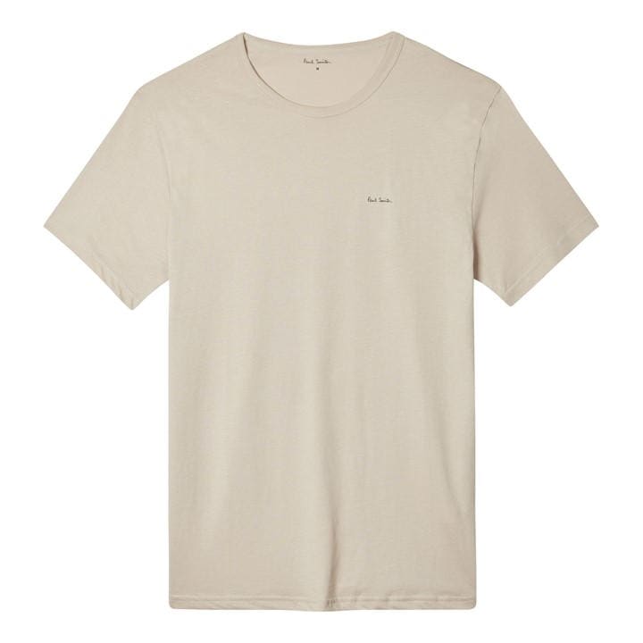 Paul Smith Men' Beige Regular Fit Chest Logo T-Shirt in Size S, Sports Direct