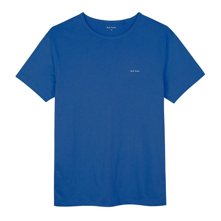 Paul Smith Men's Blue Regular Fit Chest Logo T-Shirt in Size 2XL, Sports Direct