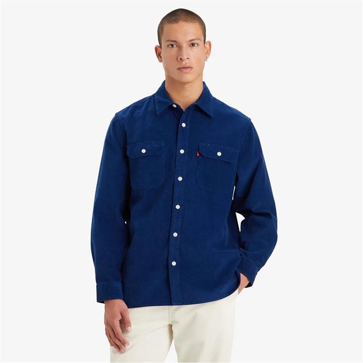 Levis Men' Blue Jackson Worker Estate Overshirt in Size S, Sports Direct