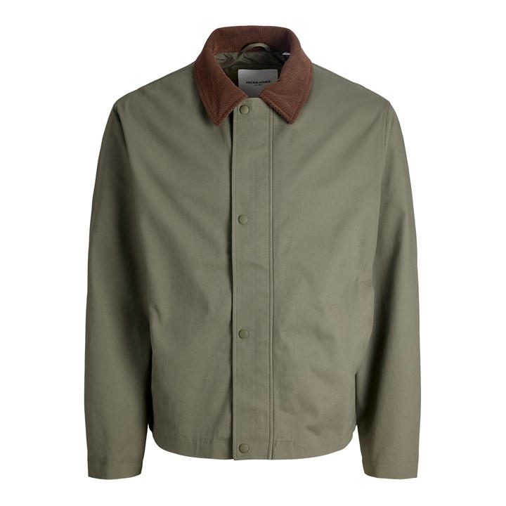 Jack And Jones Men's Green Barn Jacket in Size L, Sports Direct