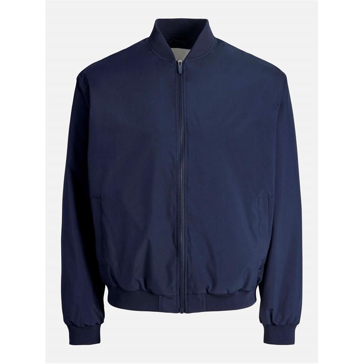 Jack And Jones Men's Blue Charge Bomber Jacket in Size L, Sports Direct