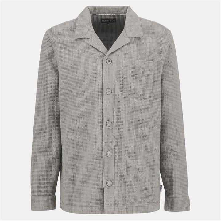 Barbour Men's Beige B.li Waffle Overshirt in Size M, Sports Direct