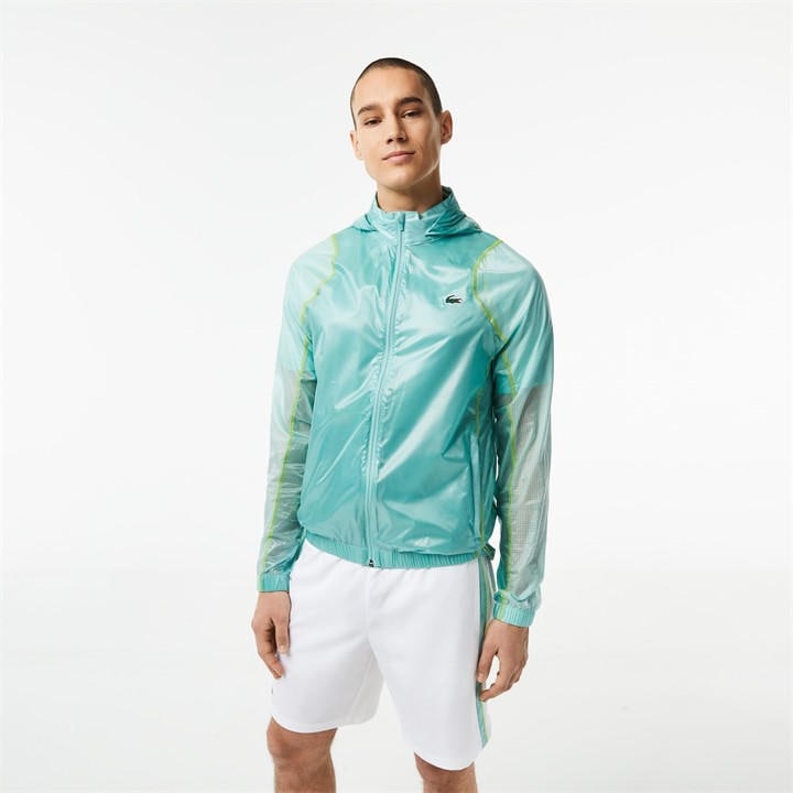 Lacoste Men's  Water-Resistant Rain Anorak in Size XS, Sports Direct