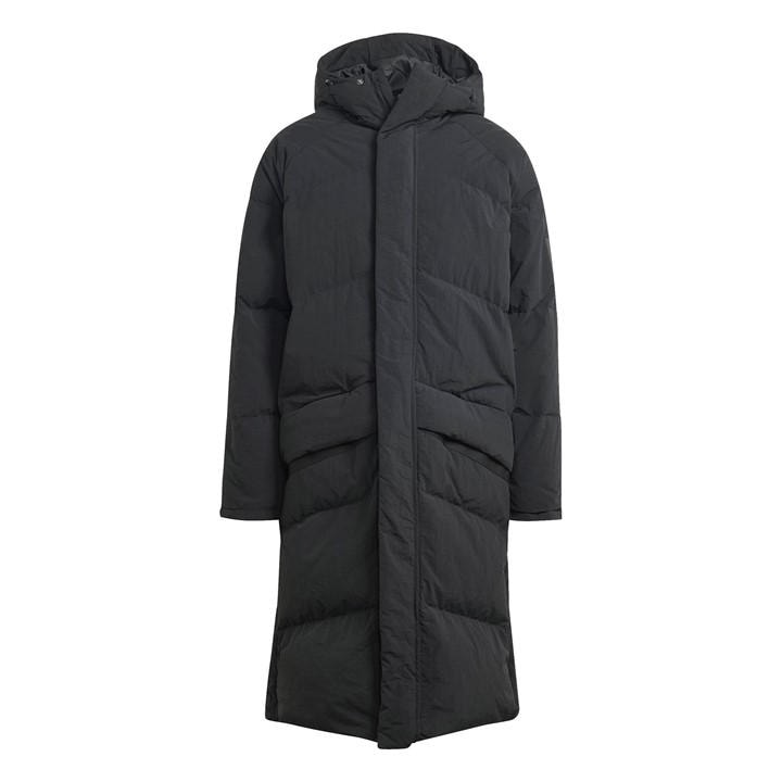 Adidas Men' Black Big Baffle Heavyweight Puffer Jacket in Size S, Sports Direct