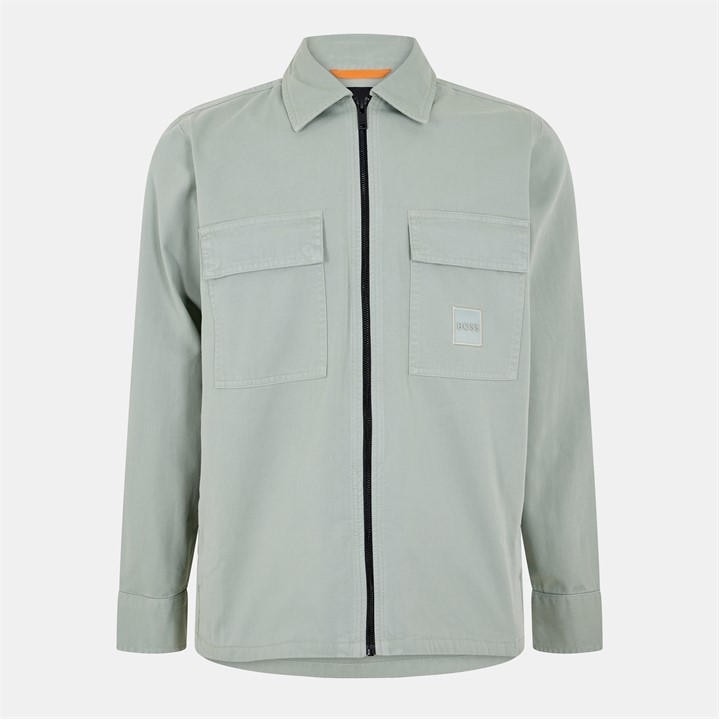 Boss Men's Green Lovel Zipped Overshirt in Size 2XL, Sports Direct