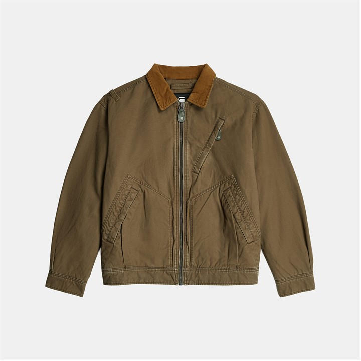 G Star Men' Beige Worker Utilitarian Overshirt in Size S, Sports Direct
