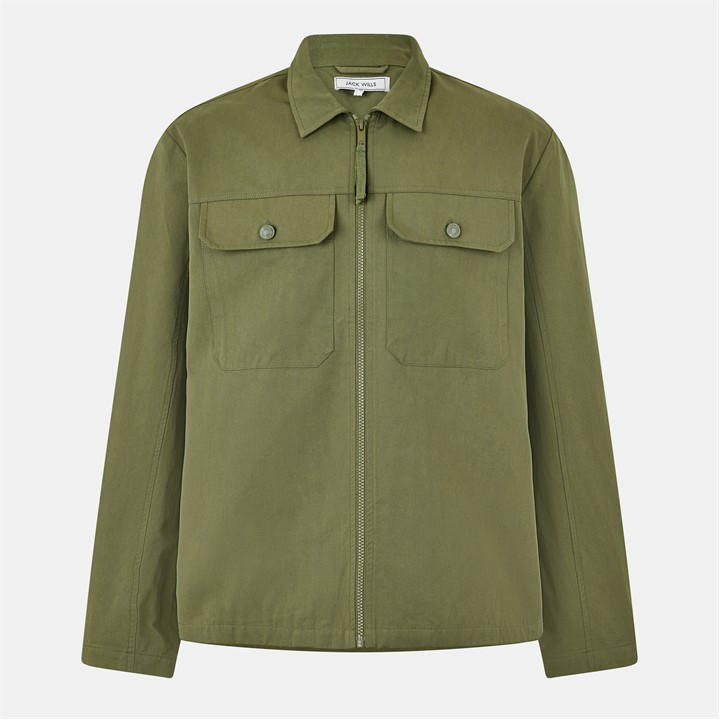 Jack Wills Men's Green Shire Utility Overshirt in Size 2XL, Sports Direct