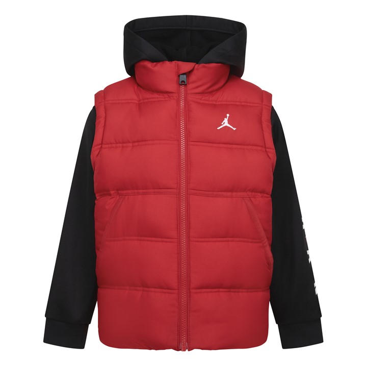 Air Jordan Boys Red Kids' Lightweight Quilted Puffer Jacket in Size 13 - 14 Years, Sports Direct