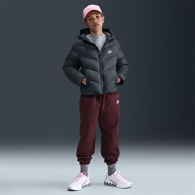 Black/Pink - Nike - Loose-Fit Puffer Jacket Juniors