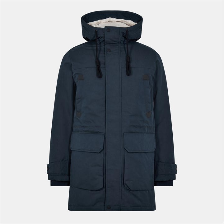 Jack And Jones Men' Blue Polar Insulated Parka in Size S, Sports Direct