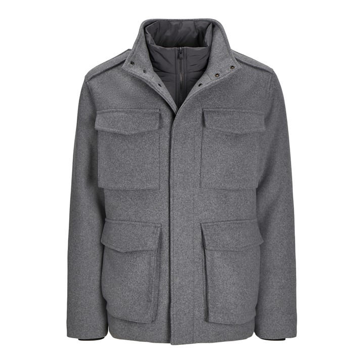 Jack And Jones Men's Grey Alex Field Jacket in Size XS, Sports Direct