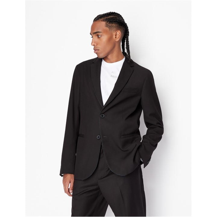 Armani Exchange Men's Black Tailored Blazer in Size XS, Sports Direct