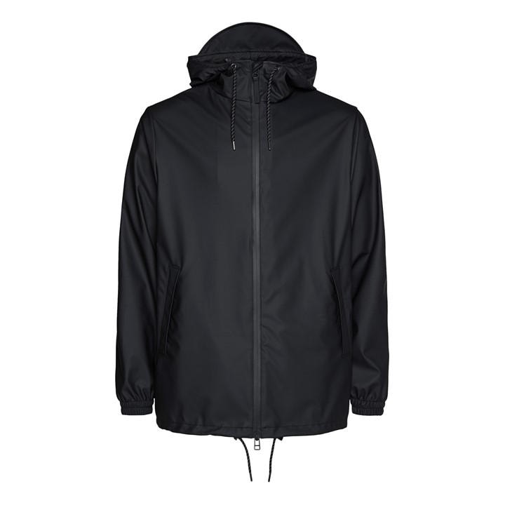 Rains Men's Black Storm Breaker Waterproof Jacket in Size M, Sports Direct