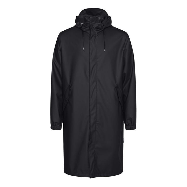 Rains  Black Fishtail Waterproof Parka in Size S, Sports Direct