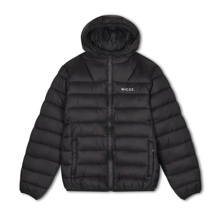 Nicce Men's Black Blankley Medium Puffer Jacket in Size XL, Sports Direct