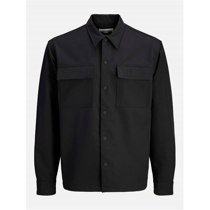 Jack And Jones Men's Black Commute Overshirt in Size L, Sports Direct