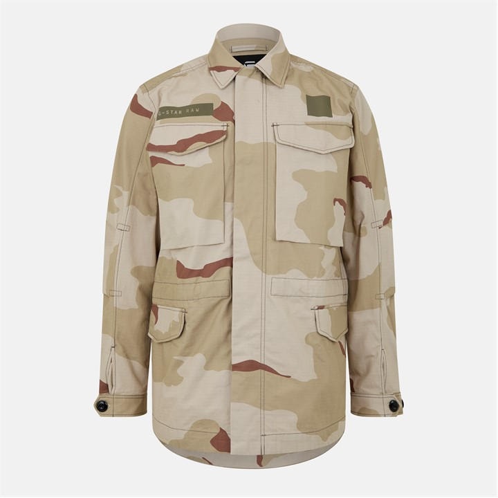 G Star Men's  Core Field Cotton Long Sleeve Overshirt in Size L, Sports Direct