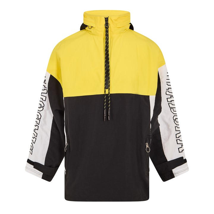 Diadora Men's Yellow Anorak Ema Performance Training Jacket in Size M, Sports Direct