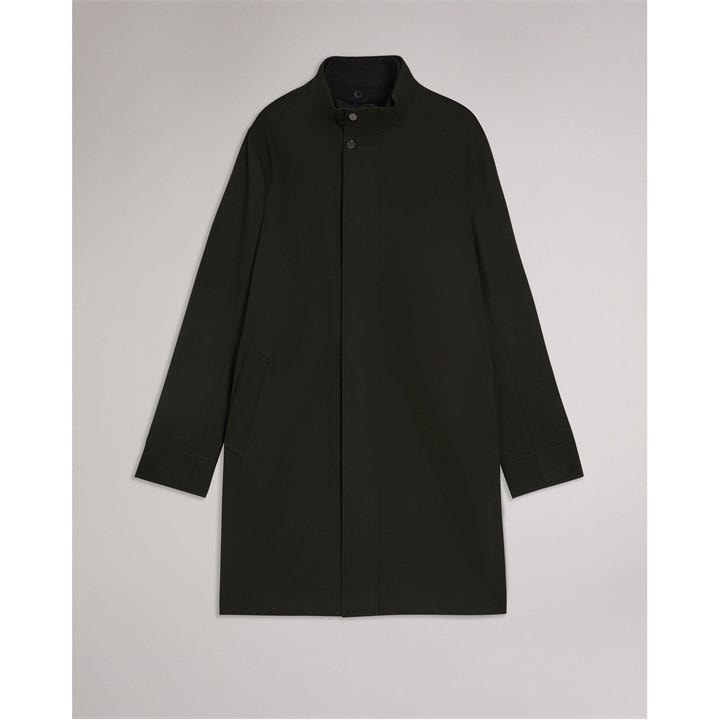 Ted Baker Men's Green Funnelcoat Overcoat in Size L, Sports Direct