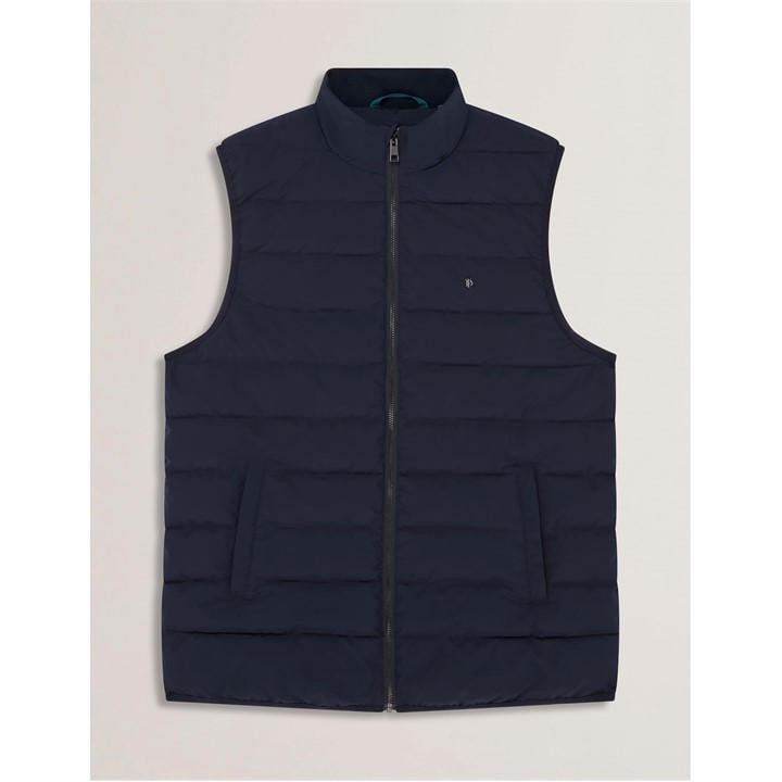 Ted Baker Men's Blue Lightweight Quilted Gilet in Size M, Sports Direct