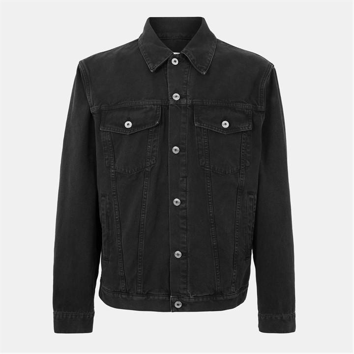 Off White Men's  - Embroidered Denim Long Sleeve Varsity Jacket in Size M, Sports Direct