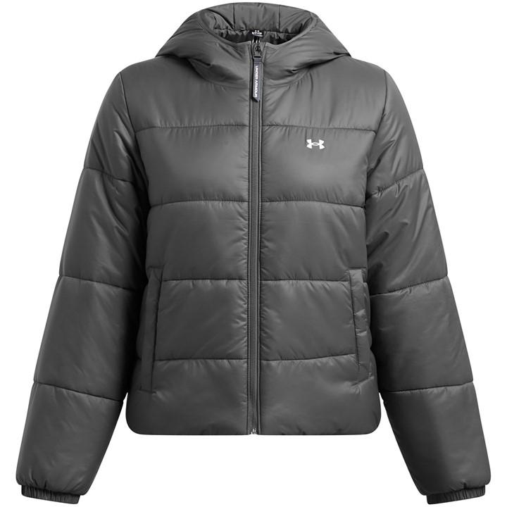 Under Armour Women's Grey Lightweight Quilted Puffer Jacket in Size 8, Sports Direct