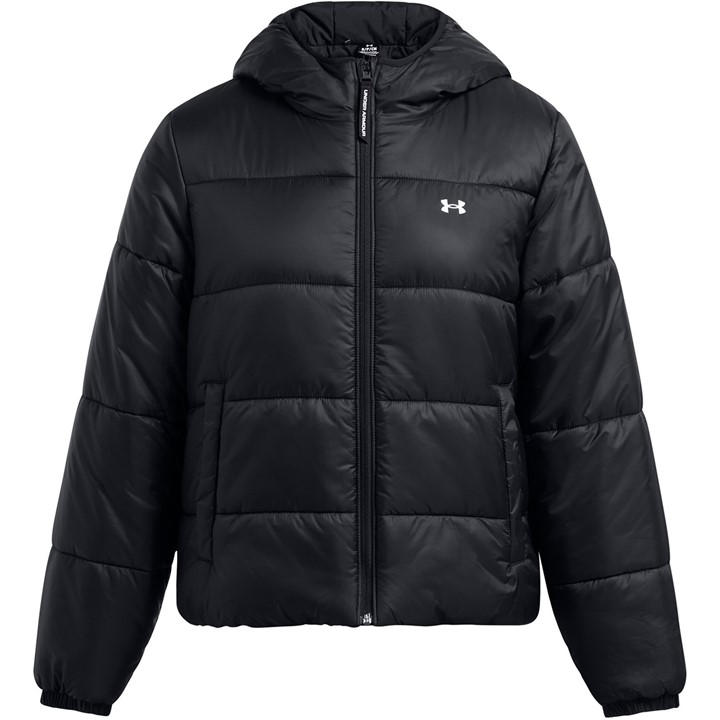 Under Armour Women's Black Lightweight Quilted Puffer Jacket in Size 10, Sports Direct