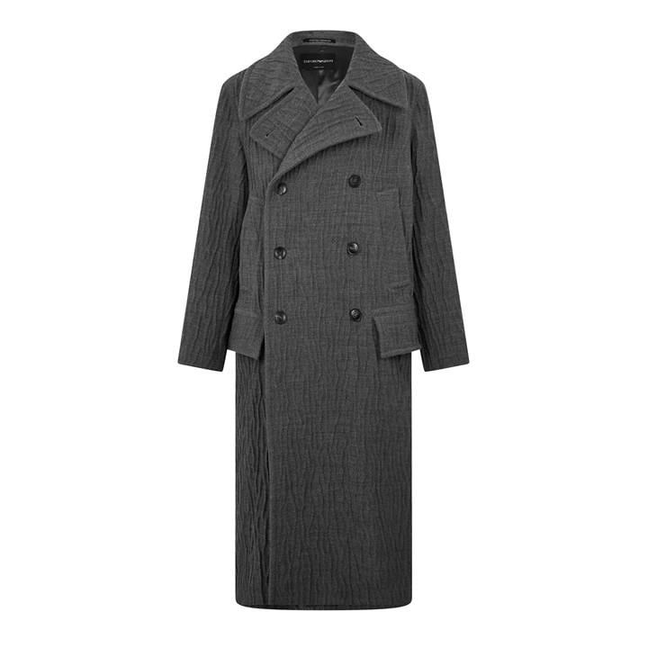 Armani Exchange Men' Grey Overcoat in Size S, Sports Direct