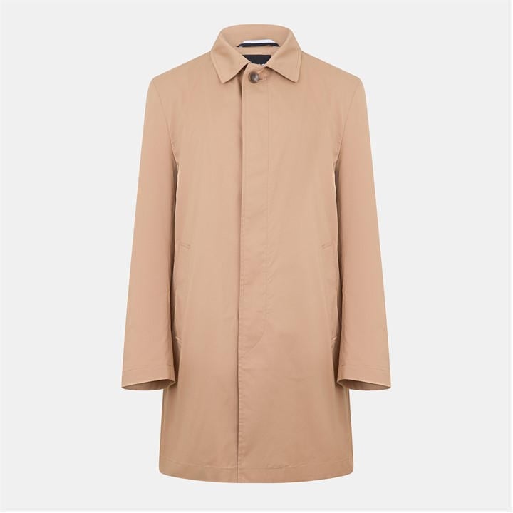 Boss Men's Beige H Jared Carcoat Overcoat in Size L, Sports Direct