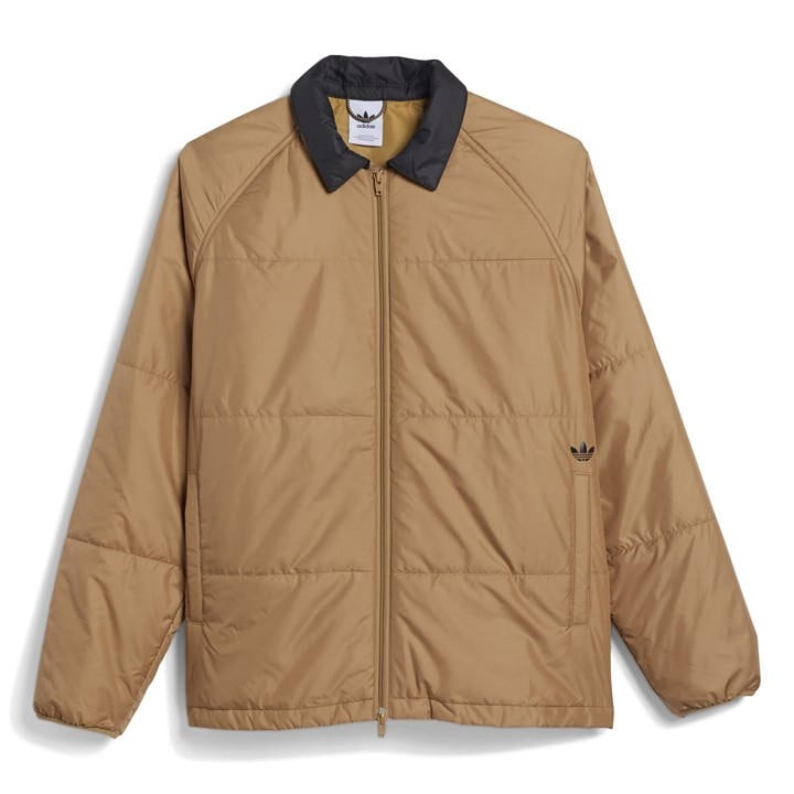 Adidas Men's Brown Coach Quilted Jacket in Size XL, Sports Direct